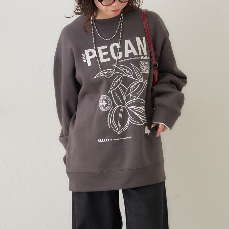 【NUNIFE】図案刺繍裏起毛スウェット | RMAF　NICE CLAUP / OLIVE des OLIVE | 詳細画像4 