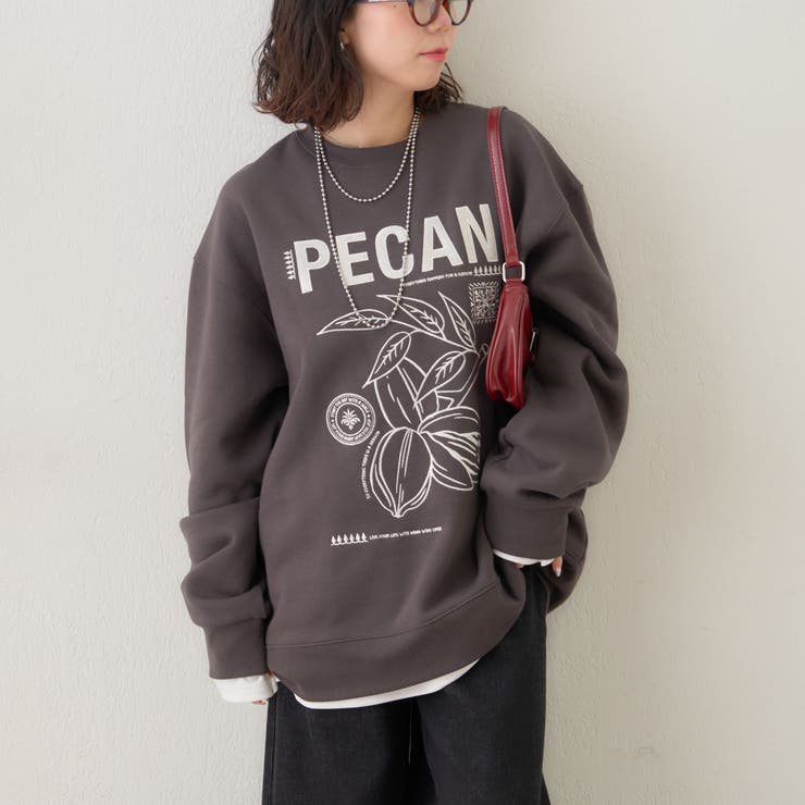 【NUNIFE】図案刺繍裏起毛スウェット | RMAF　NICE CLAUP / OLIVE des OLIVE | 詳細画像8 