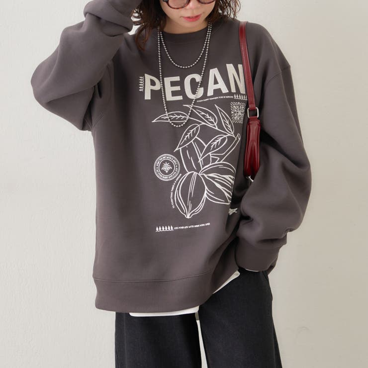 【NUNIFE】図案刺繍裏起毛スウェット | RMAF　NICE CLAUP / OLIVE des OLIVE | 詳細画像9 