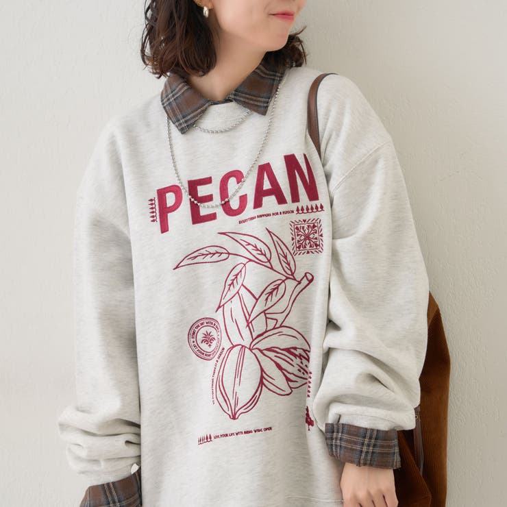 【NUNIFE】図案刺繍裏起毛スウェット | RMAF　NICE CLAUP / OLIVE des OLIVE | 詳細画像20 