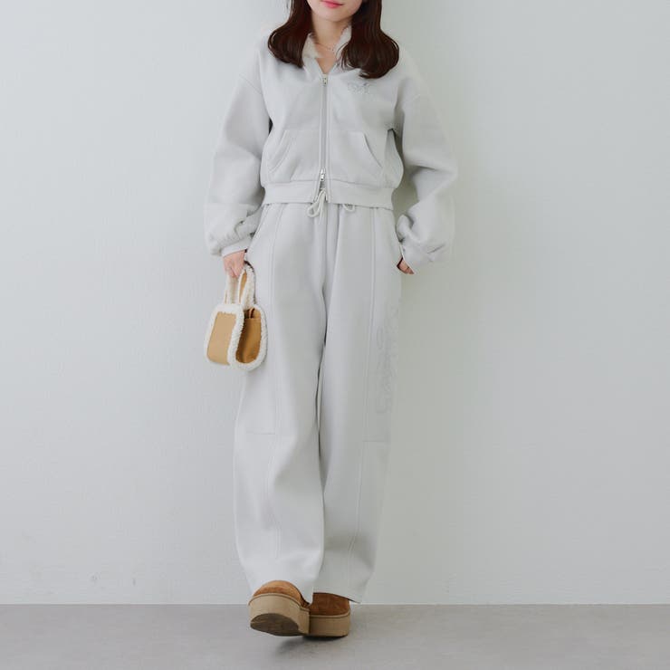 裏起毛で暖かい、ラメファーパーカー | RMAF　NICE CLAUP / OLIVE des OLIVE | 詳細画像40 