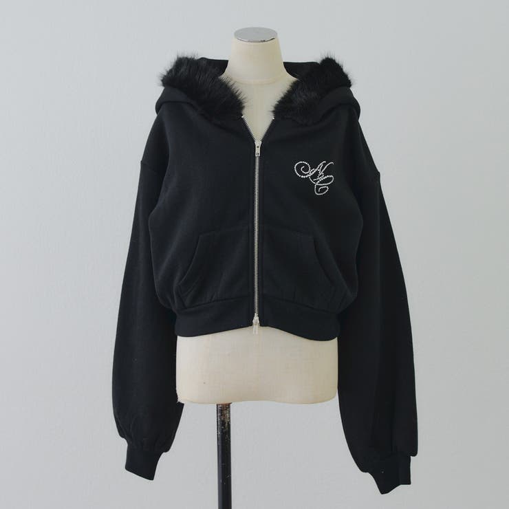 裏起毛で暖かい、ラメファーパーカー | RMAF　NICE CLAUP / OLIVE des OLIVE | 詳細画像44 