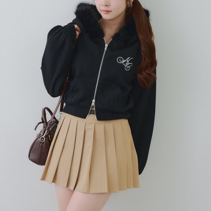 裏起毛で暖かい、ラメファーパーカー | RMAF　NICE CLAUP / OLIVE des OLIVE | 詳細画像46 