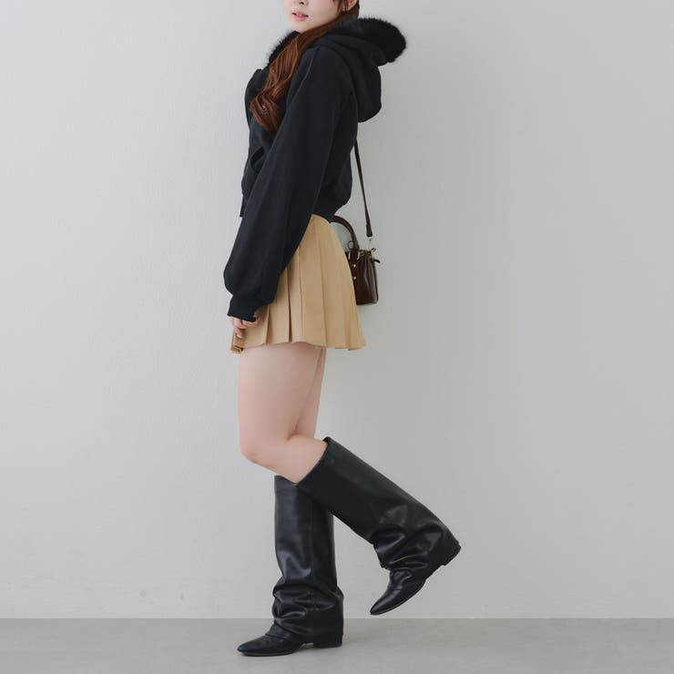 裏起毛で暖かい、ラメファーパーカー | RMAF　NICE CLAUP / OLIVE des OLIVE | 詳細画像52 