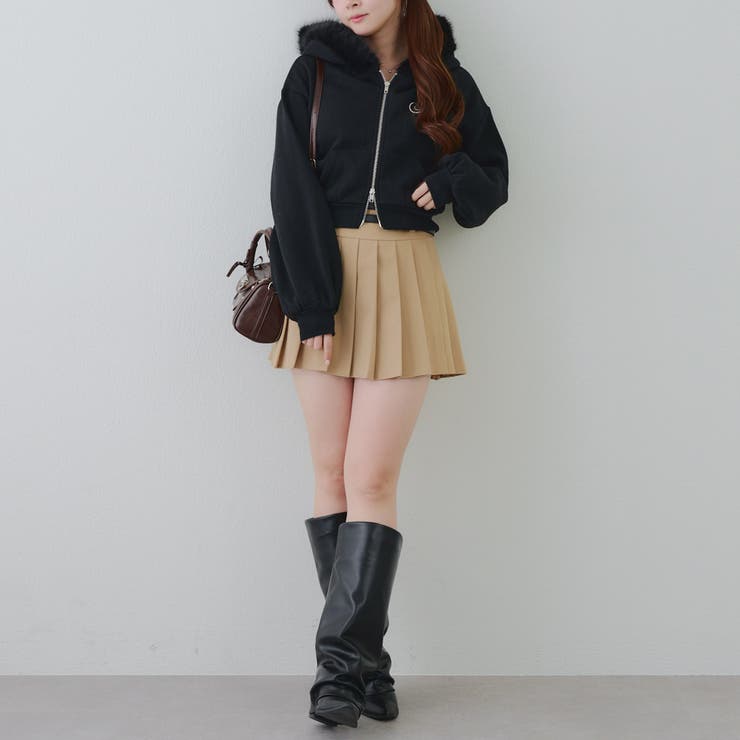 裏起毛で暖かい、ラメファーパーカー | RMAF　NICE CLAUP / OLIVE des OLIVE | 詳細画像53 