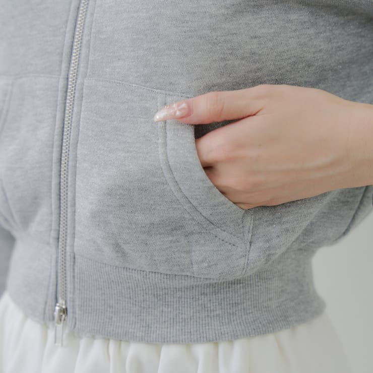 裏起毛で暖かい、ラメファーパーカー | RMAF　NICE CLAUP / OLIVE des OLIVE | 詳細画像62 