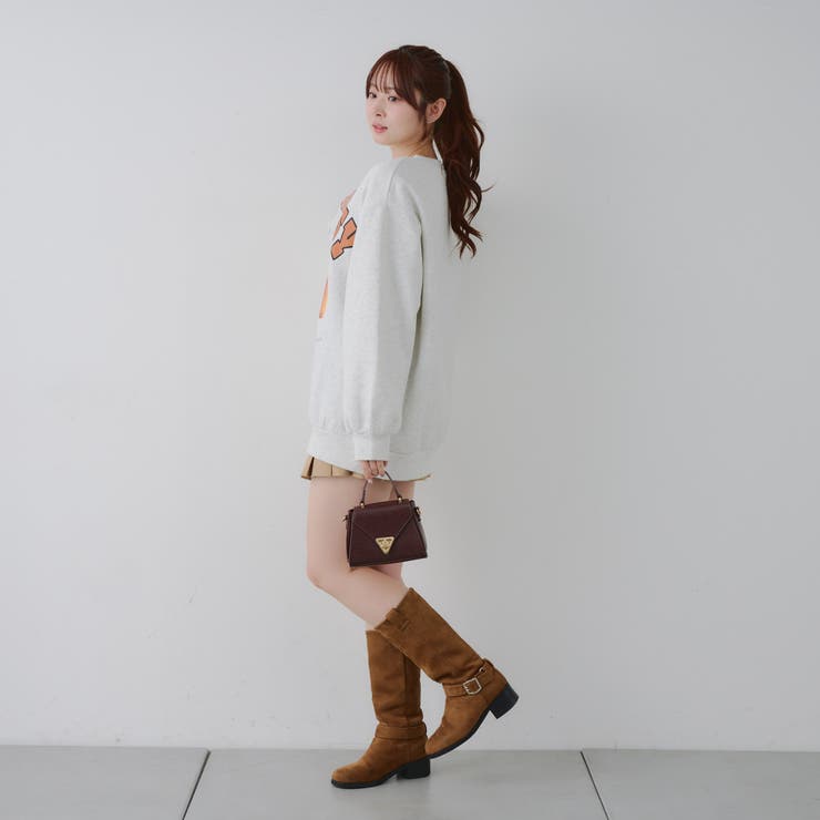 メガネを付けたくまさん裏起毛スウェット | NICE CLAUP / OLIVE des OLIVE　OUTLET | 詳細画像17 