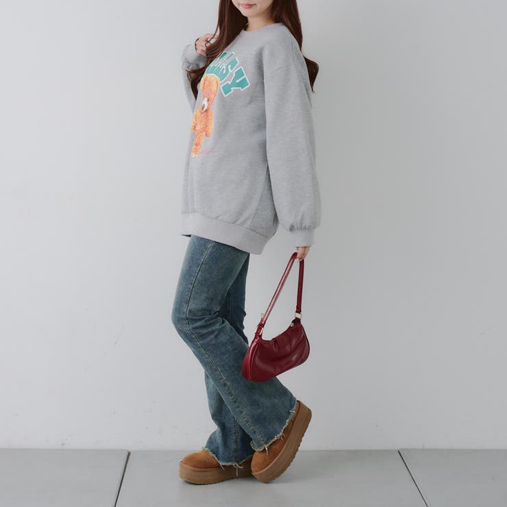 メガネを付けたくまさん裏起毛スウェット | NICE CLAUP / OLIVE des OLIVE　OUTLET | 詳細画像27 