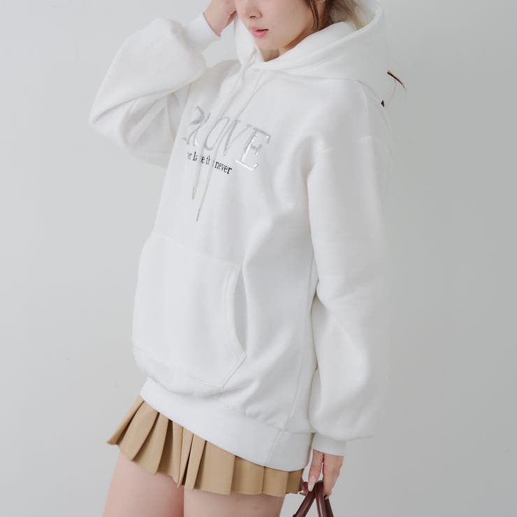 キラキラロゴ裏起毛BIGパーカー | RMAF　NICE CLAUP / OLIVE des OLIVE | 詳細画像11 