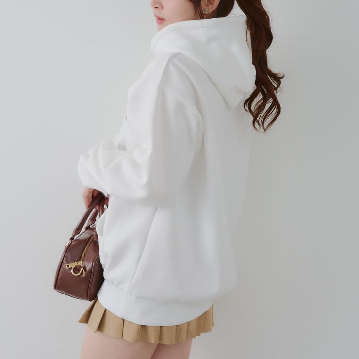 キラキラロゴ裏起毛BIGパーカー | RMAF　NICE CLAUP / OLIVE des OLIVE | 詳細画像12 