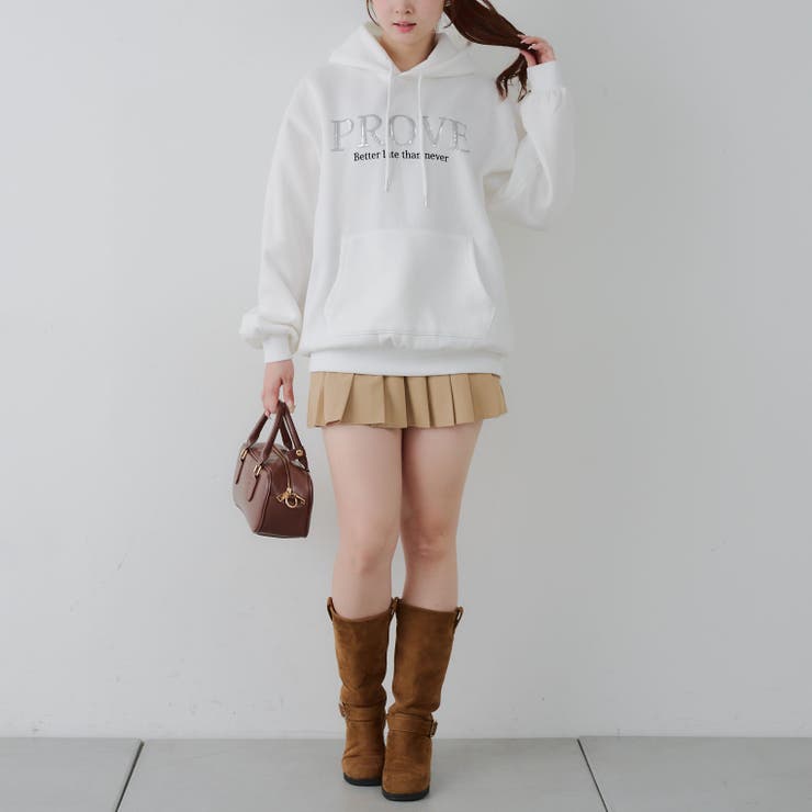 キラキラロゴ裏起毛BIGパーカー | RMAF　NICE CLAUP / OLIVE des OLIVE | 詳細画像14 