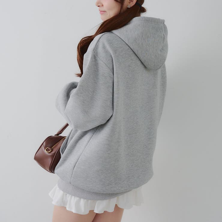 キラキラロゴ裏起毛BIGパーカー | RMAF　NICE CLAUP / OLIVE des OLIVE | 詳細画像19 