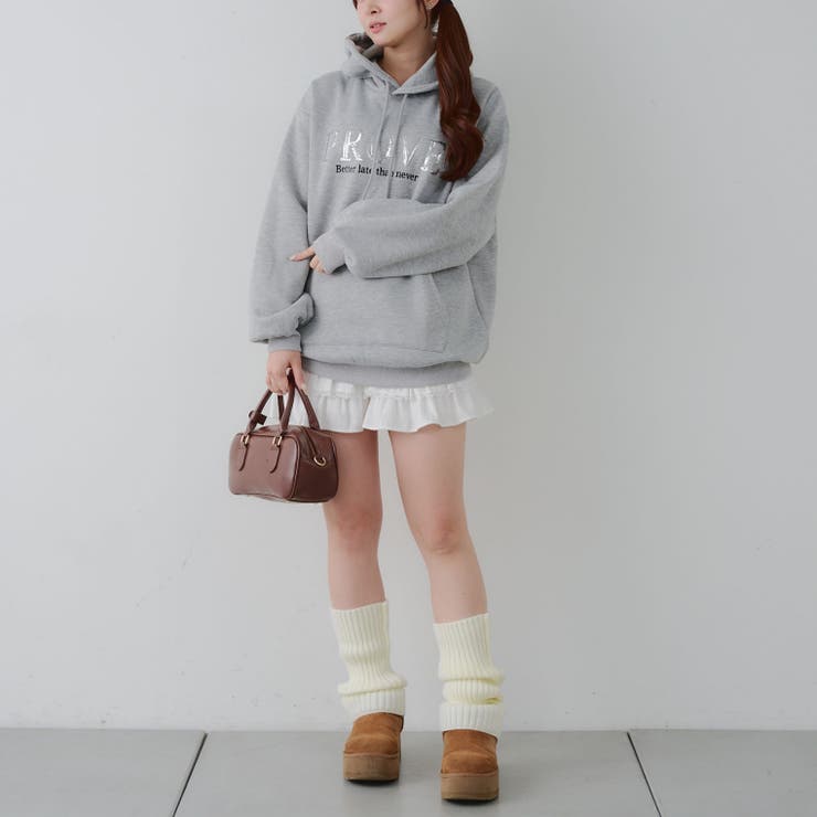 キラキラロゴ裏起毛BIGパーカー | RMAF　NICE CLAUP / OLIVE des OLIVE | 詳細画像20 