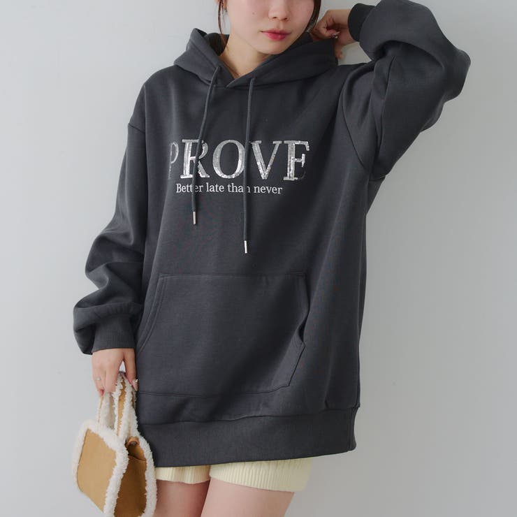 キラキラロゴ裏起毛BIGパーカー | RMAF　NICE CLAUP / OLIVE des OLIVE | 詳細画像25 