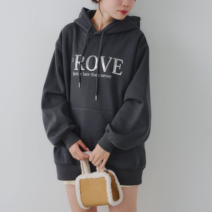 キラキラロゴ裏起毛BIGパーカー | RMAF　NICE CLAUP / OLIVE des OLIVE | 詳細画像27 