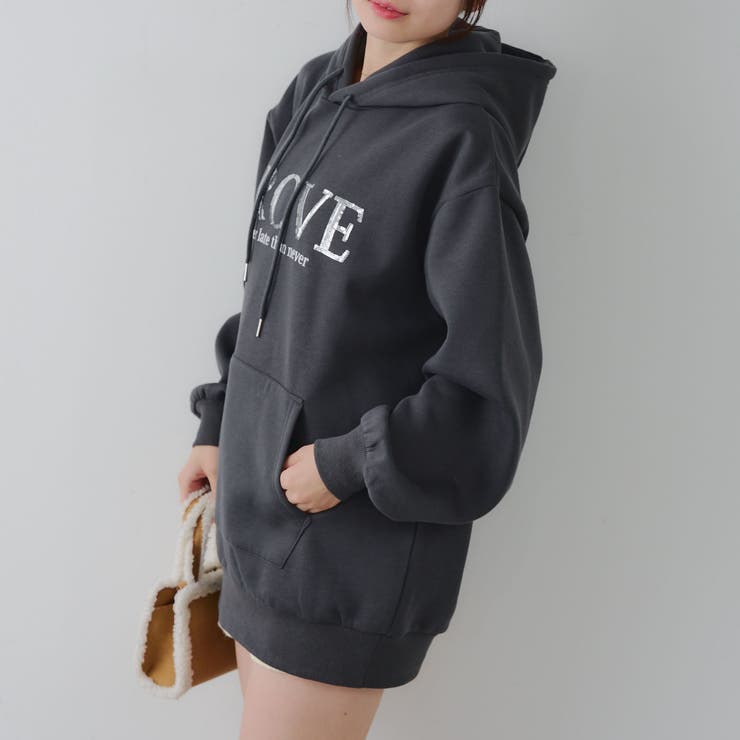 キラキラロゴ裏起毛BIGパーカー | RMAF　NICE CLAUP / OLIVE des OLIVE | 詳細画像28 