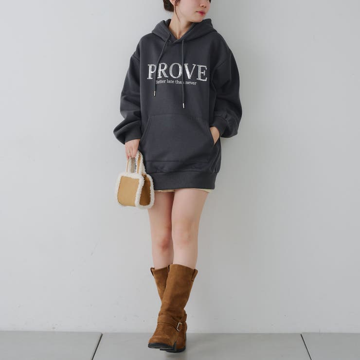 キラキラロゴ裏起毛BIGパーカー | RMAF　NICE CLAUP / OLIVE des OLIVE | 詳細画像29 