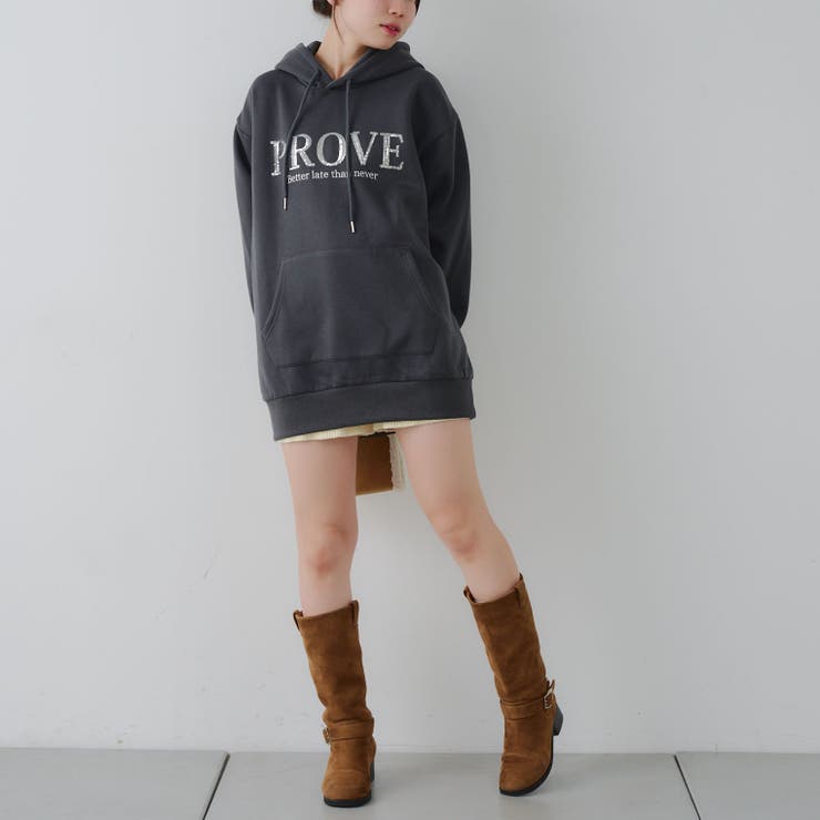 キラキラロゴ裏起毛BIGパーカー | RMAF　NICE CLAUP / OLIVE des OLIVE | 詳細画像30 