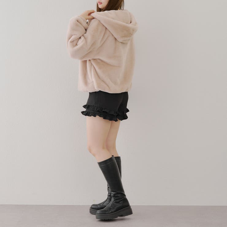 ファーボリュームフードパーカー | NICE CLAUP / OLIVE des OLIVE　OUTLET | 詳細画像20 