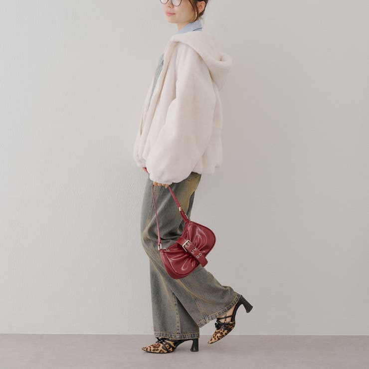 ファーボリュームフードパーカー | NICE CLAUP / OLIVE des OLIVE　OUTLET | 詳細画像32 