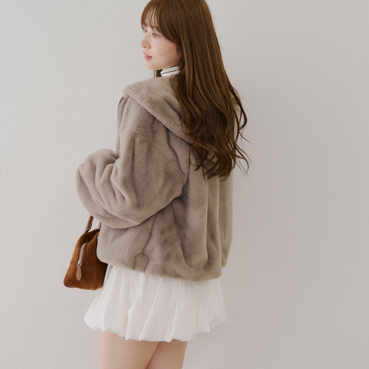 ファーボリュームフードパーカー | NICE CLAUP / OLIVE des OLIVE　OUTLET | 詳細画像38 