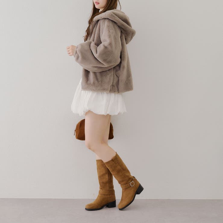 ファーボリュームフードパーカー | NICE CLAUP / OLIVE des OLIVE　OUTLET | 詳細画像44 
