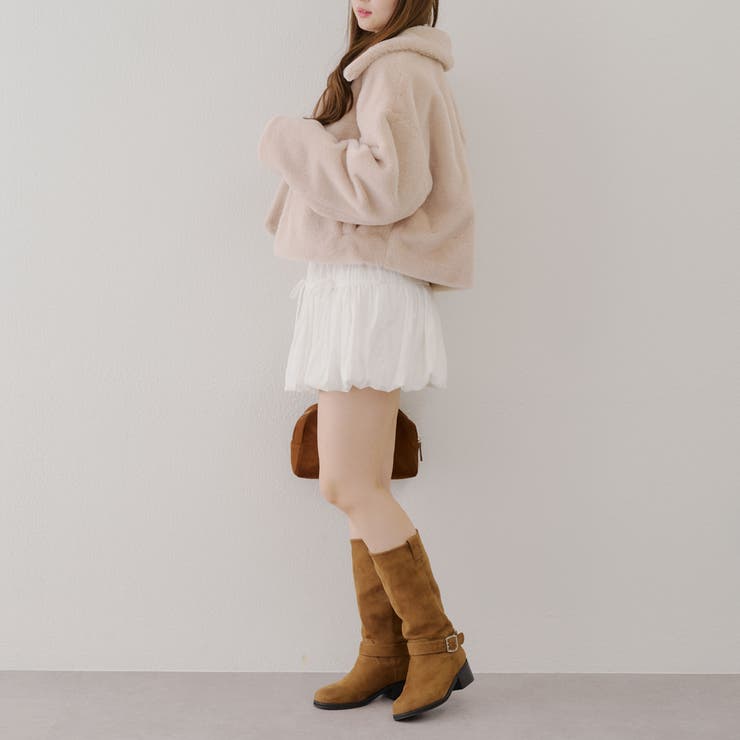 ふわふわ暖か&大人ガーリー♪キラキラ釦ファーブルゾン | NICE CLAUP / OLIVE des OLIVE　OUTLET | 詳細画像32 