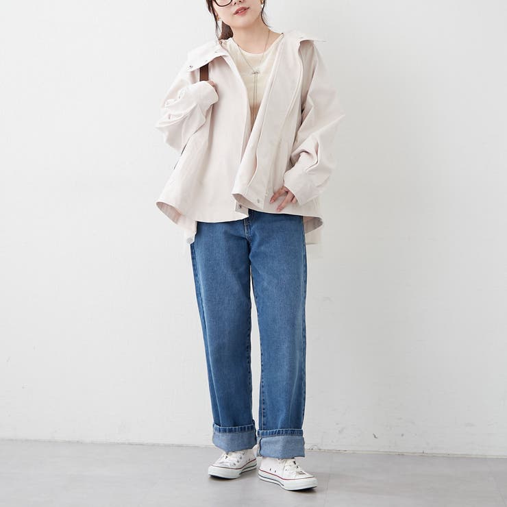 後ろ姿まで美しく、バックチュールマウンテンパーカー | NICE CLAUP / OLIVE des OLIVE　OUTLET | 詳細画像13 