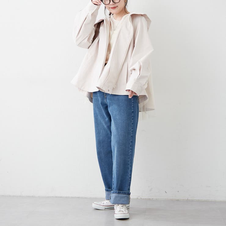 後ろ姿まで美しく、バックチュールマウンテンパーカー | NICE CLAUP / OLIVE des OLIVE　OUTLET | 詳細画像14 