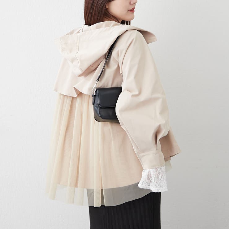 後ろ姿まで美しく、バックチュールマウンテンパーカー | NICE CLAUP / OLIVE des OLIVE　OUTLET | 詳細画像23 