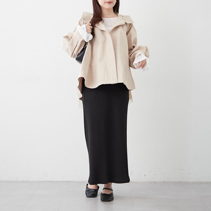 後ろ姿まで美しく、バックチュールマウンテンパーカー | NICE CLAUP / OLIVE des OLIVE　OUTLET | 詳細画像24 