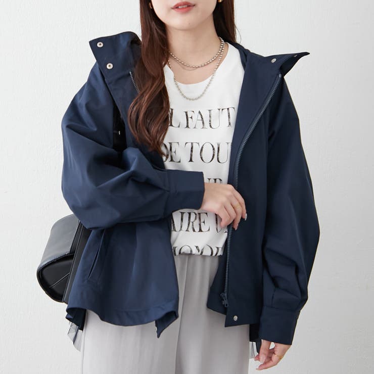 後ろ姿まで美しく、バックチュールマウンテンパーカー | NICE CLAUP / OLIVE des OLIVE　OUTLET | 詳細画像30 