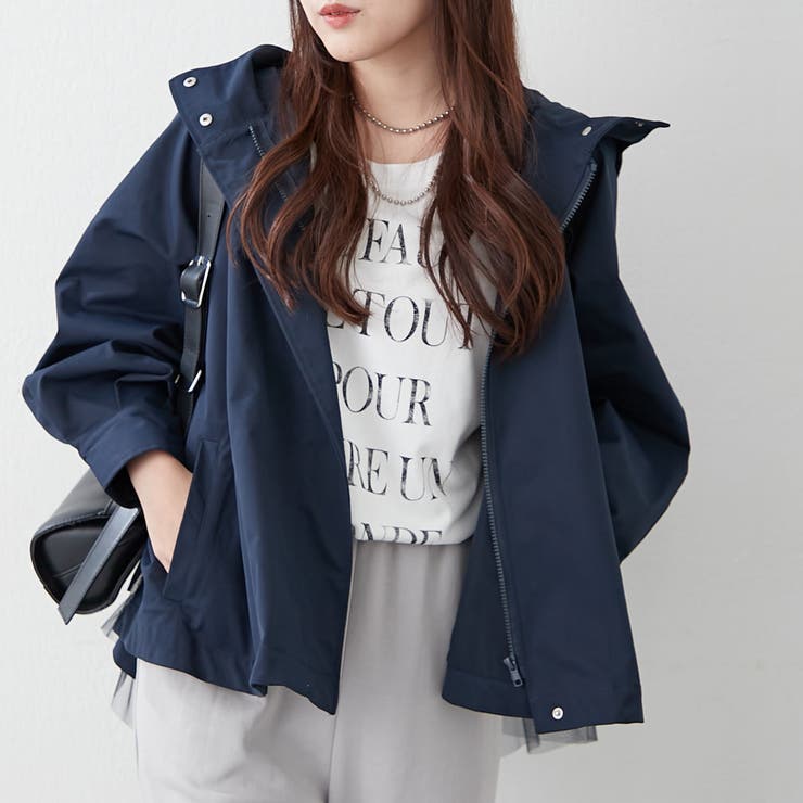 後ろ姿まで美しく、バックチュールマウンテンパーカー | NICE CLAUP / OLIVE des OLIVE　OUTLET | 詳細画像32 