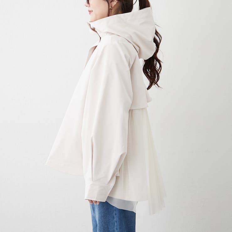 後ろ姿まで美しく、バックチュールマウンテンパーカー | NICE CLAUP / OLIVE des OLIVE　OUTLET | 詳細画像38 