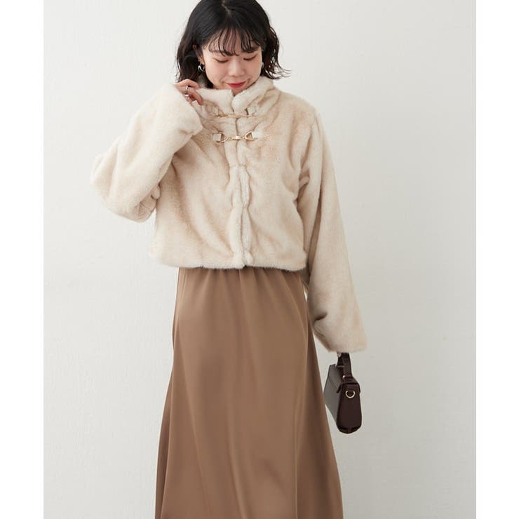 ビット付MIXファーショートジャケット | NICE CLAUP / OLIVE des OLIVE　OUTLET | 詳細画像24 