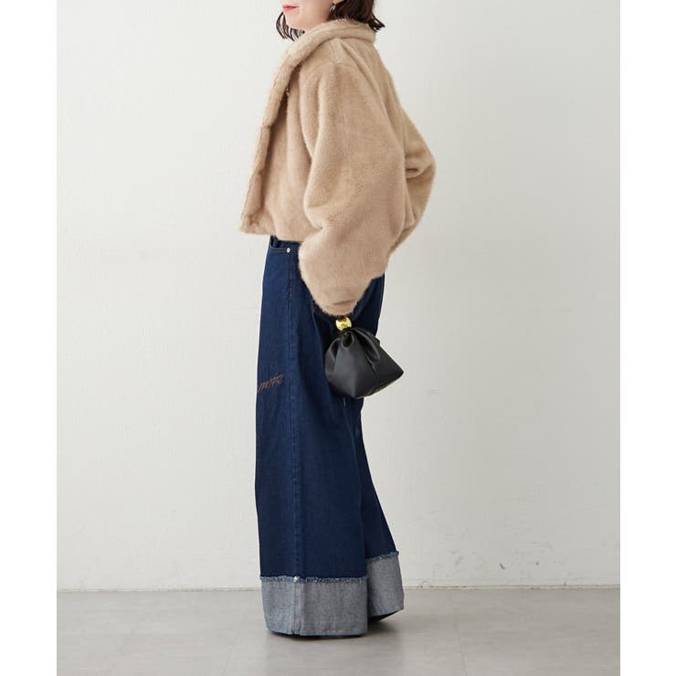 ビット付MIXファーショートジャケット | NICE CLAUP / OLIVE des OLIVE　OUTLET | 詳細画像33 