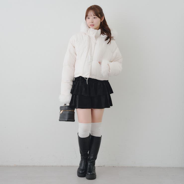 フェイクファー付ジップエコダウン | NICE CLAUP / OLIVE des OLIVE　OUTLET | 詳細画像9 