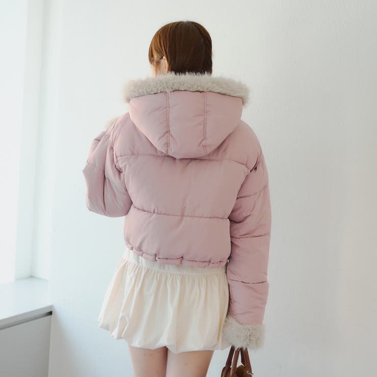 フェイクファー付ジップエコダウン | NICE CLAUP / OLIVE des OLIVE　OUTLET | 詳細画像22 