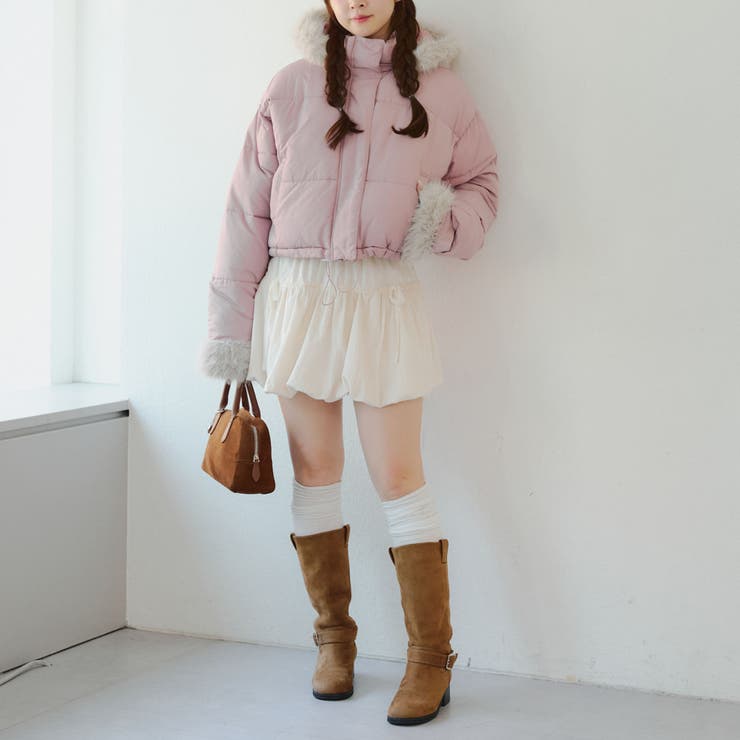 フェイクファー付ジップエコダウン | NICE CLAUP / OLIVE des OLIVE　OUTLET | 詳細画像26 