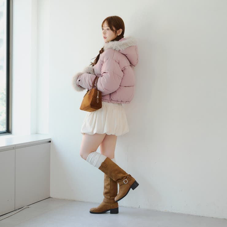 フェイクファー付ジップエコダウン | NICE CLAUP / OLIVE des OLIVE　OUTLET | 詳細画像27 