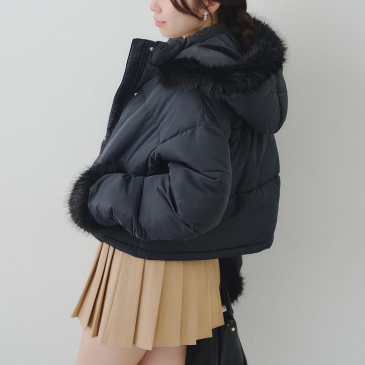 フェイクファー付ジップエコダウン | NICE CLAUP / OLIVE des OLIVE　OUTLET | 詳細画像31 