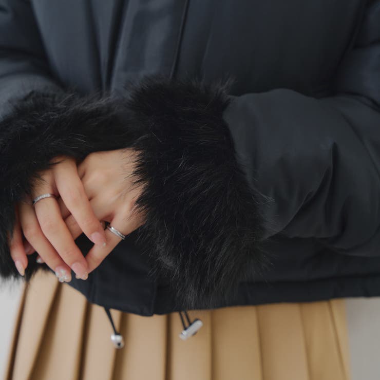 フェイクファー付ジップエコダウン | NICE CLAUP / OLIVE des OLIVE　OUTLET | 詳細画像38 