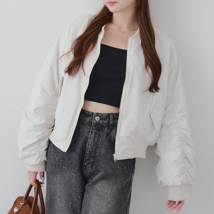 【MARCHES】フェイクファー付 MA-1 | NICE CLAUP / OLIVE des OLIVE　OUTLET | 詳細画像3 