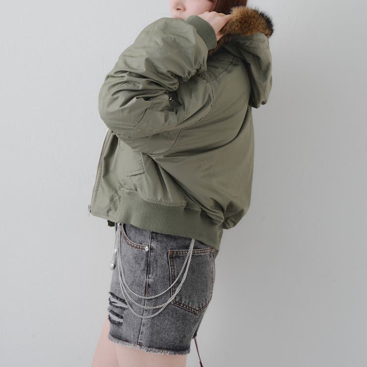 【MARCHES】フェイクファー付 MA-1 | NICE CLAUP / OLIVE des OLIVE　OUTLET | 詳細画像17 