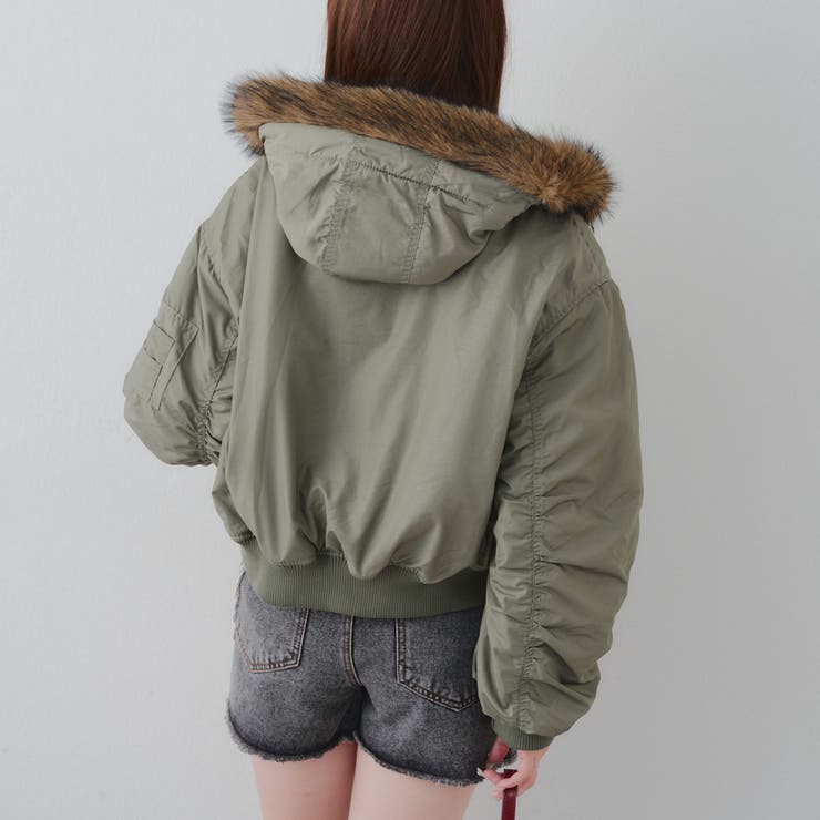 【MARCHES】フェイクファー付 MA-1 | NICE CLAUP / OLIVE des OLIVE　OUTLET | 詳細画像18 