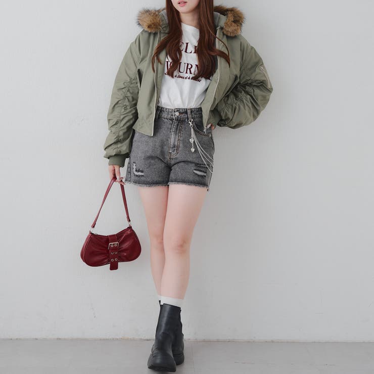 【MARCHES】フェイクファー付 MA-1 | NICE CLAUP / OLIVE des OLIVE　OUTLET | 詳細画像19 