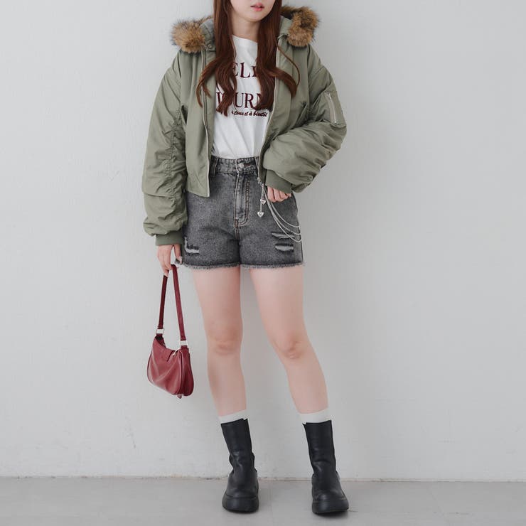 【MARCHES】フェイクファー付 MA-1 | NICE CLAUP / OLIVE des OLIVE　OUTLET | 詳細画像20 