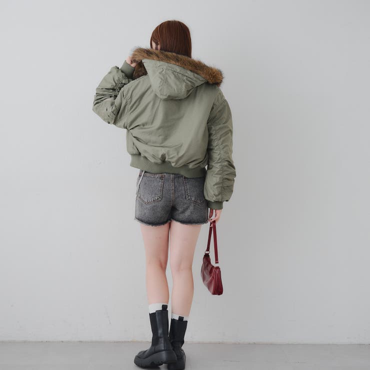 【MARCHES】フェイクファー付 MA-1 | NICE CLAUP / OLIVE des OLIVE　OUTLET | 詳細画像22 