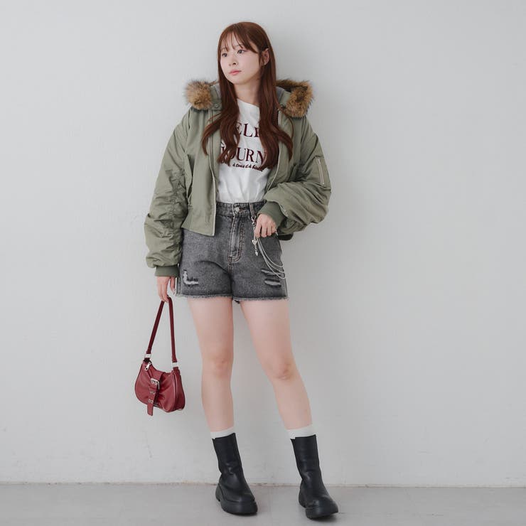 【MARCHES】フェイクファー付 MA-1 | NICE CLAUP / OLIVE des OLIVE　OUTLET | 詳細画像23 