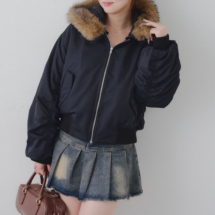 【MARCHES】フェイクファー付 MA-1 | NICE CLAUP / OLIVE des OLIVE　OUTLET | 詳細画像24 